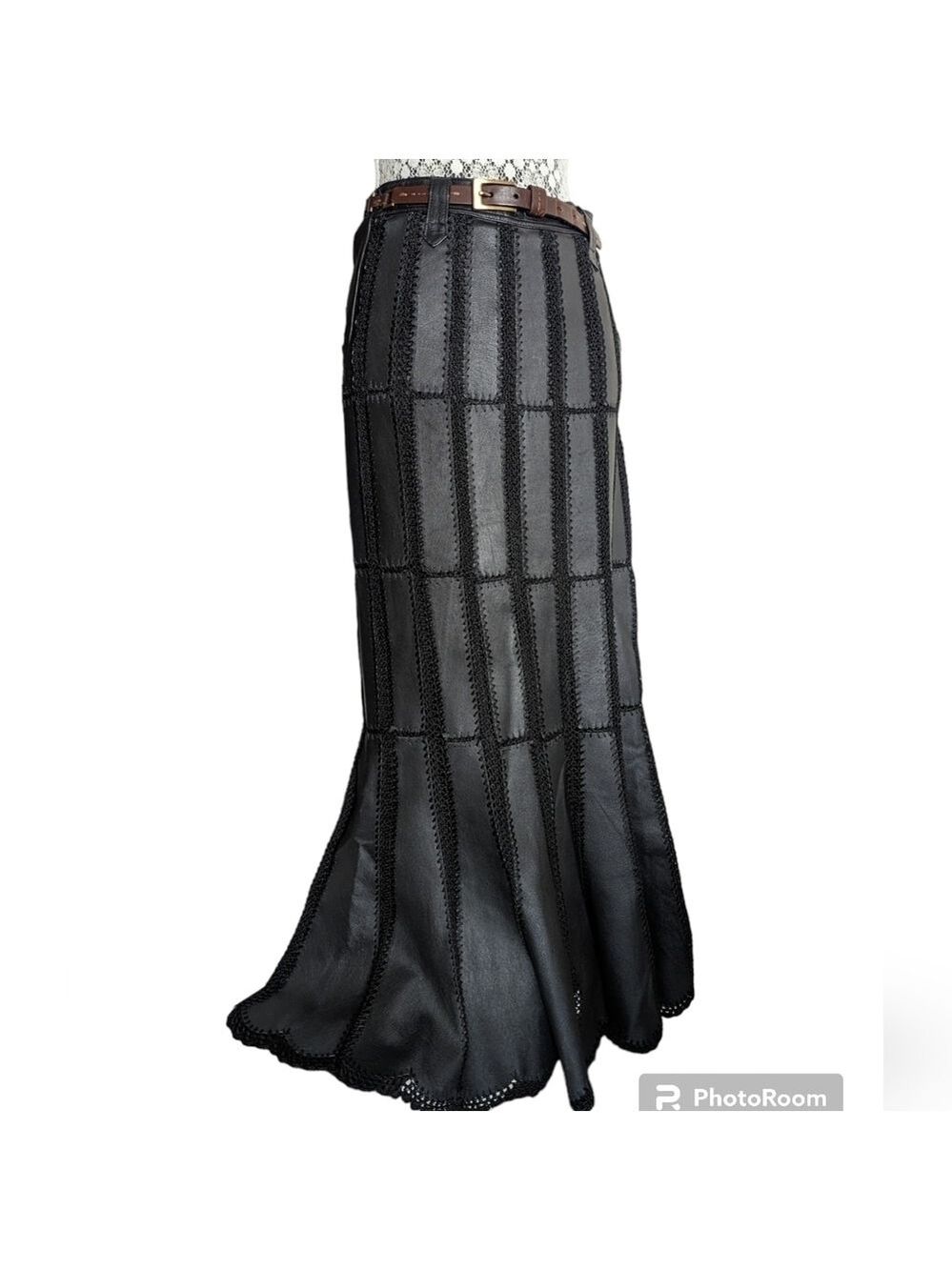 HP. Vintage Pig Leather Skirt - Picture 5 of 14
